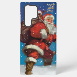 Telefonhülle Santa Clause frohes neues Jahr Samsung Galaxy Hülle