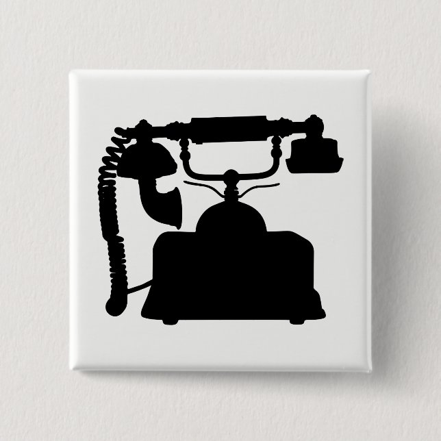 Telefonische Silhouette Button (Vorderseite)
