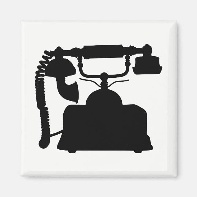 Telefonische Silhouette Magnet (Vorne)