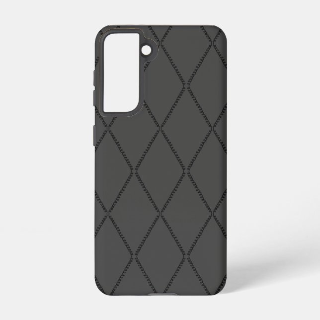 Telefonkabel (grau & schwarz) samsung galaxy hülle (Rückseite)