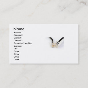 Telefonkabelkarte Visitenkarte