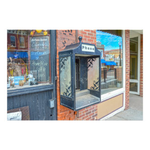 Telefonkabine getrennt, Krippelkreuz, Colorado Fotodruck