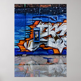 Telefonkabine Nr. 12 Farbversion Reflektion Poster