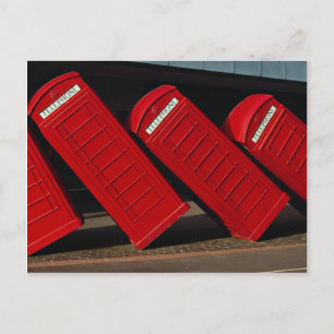 Telefonkabinen in London Postkarte