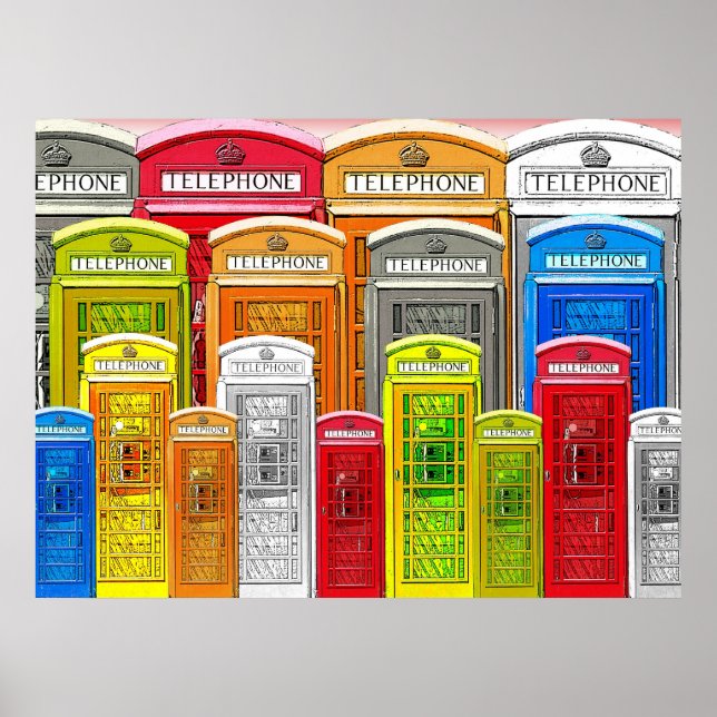 Telefonkabinen-Plakat Poster (Vorne)