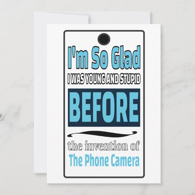 Telefonkamera Feiertagskarte (Vorderseite)