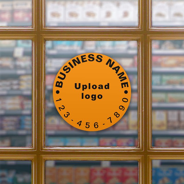 Telefonnummer des Unternehmens für Orange Large Ro Aufkleber (Von Creator hochgeladen)