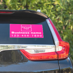 Telefonnummer des Unternehmens, rosa, großes Recht Aufkleber