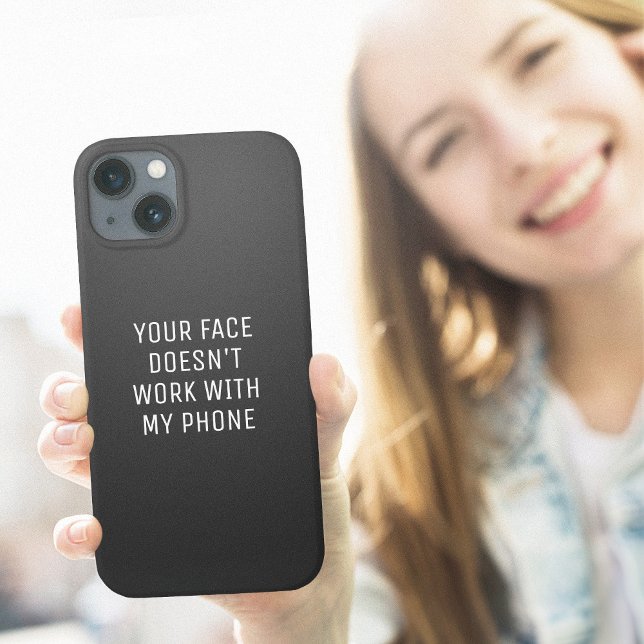 Telefonnummer Funny iPhone Hülle (Phone Face ID Funny Case-Mate iPhone Case)
