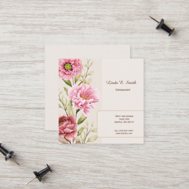 Telefonnummerkarte (Vorderseite/Rückseite Beispiel)