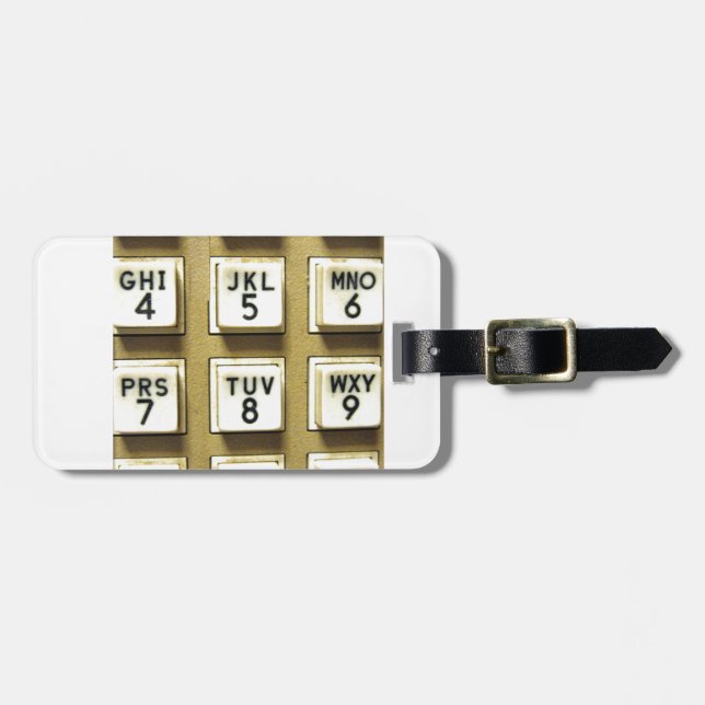 Telefonnummern Gepäckanhänger (Vorderseite horizontal)