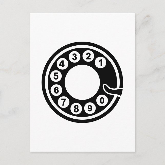 Telefonscheibe Postkarte (Vorderseite)