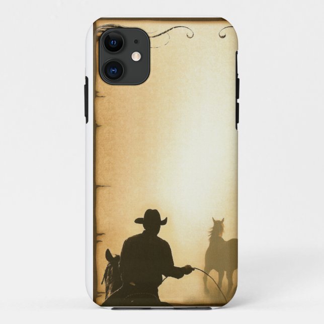 Telefonschutz case= Western-Ranch-Roping Cowboy Case-Mate iPhone Hülle (Rückseite)