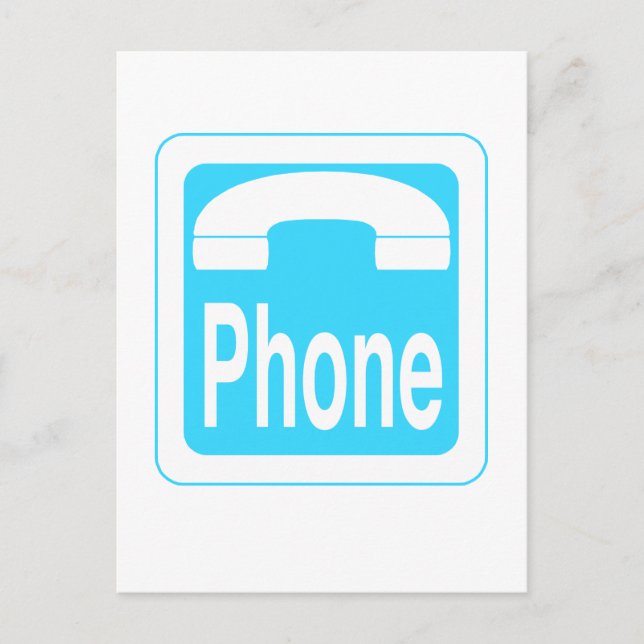 Telefonzeichen Postkarte (Vorderseite)