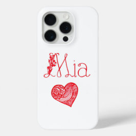 Telefonzelle mit Herz und Mia-Namen Case-Mate iPhone Hülle