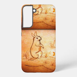 Telefonzelle mit Kaninchendesign für Tierliebhaber Samsung Galaxy Hülle