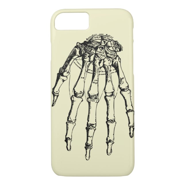 Telefonzelle mit zeichn eines Skeletts Case-Mate iPhone Hülle (Rückseite)