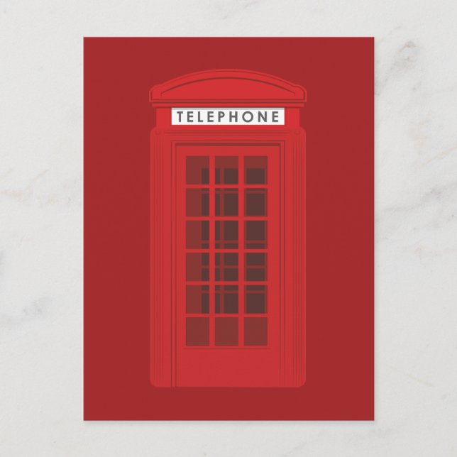 Telefonzelle Postkarte (Vorderseite)