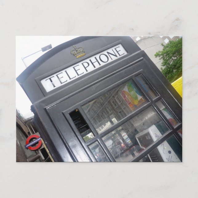 Telefonzelle Postkarte (Vorderseite)