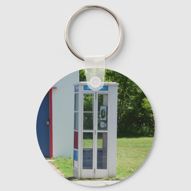 Telefonzelle Schlüsselanhänger (Vorderseite)