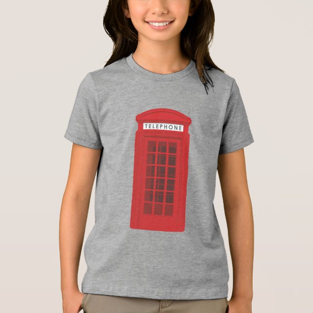 Telefonzelle Tri-Blend Shirt (Vorderseite)