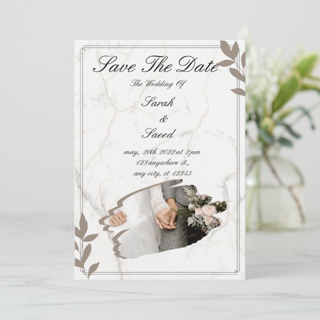 Telegramm "Dream Wedding" Einladung (Stehend Vorderseite)