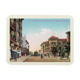 Telegraph Ave., Berkeley, Kalifornien im Vintage-S Magnet