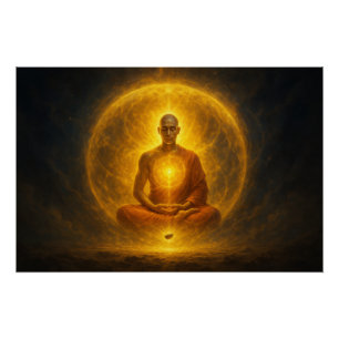 Telekinese durch tiefe Meditation Poster