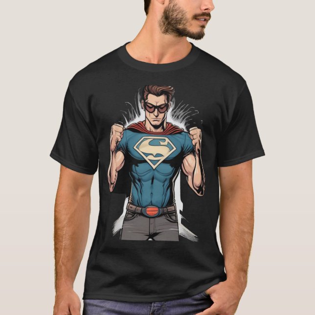 Telekinetic Superhero T - Shirt Design (Vorderseite)