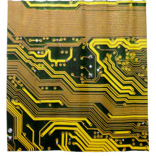 Telekommunikation auf Computerplätzen,abstrakt,a Duschvorhang