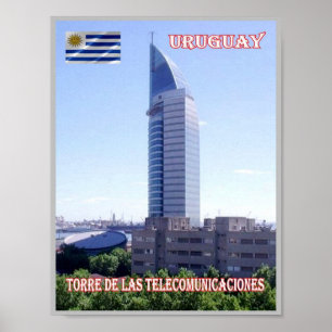 Telekommunikationstower - Uruguay - Poster
