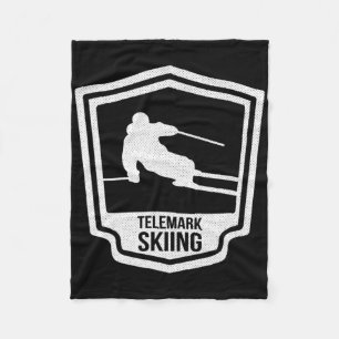 Telemark-Ski Telemarking Norwegen Skifahrer Ckcoun Fleecedecke