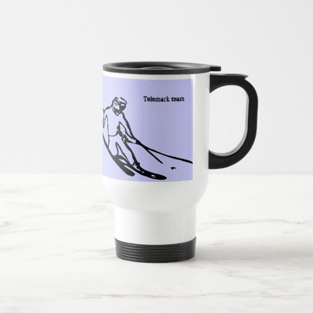 Telemark Skier Tasse (Rechts)