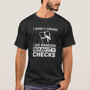 Telemark-Skier-Touren Crash-Schwere-Checks T-Shirt