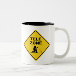 Telemark Skigebiet Unterschrift Zweifarbige Tasse