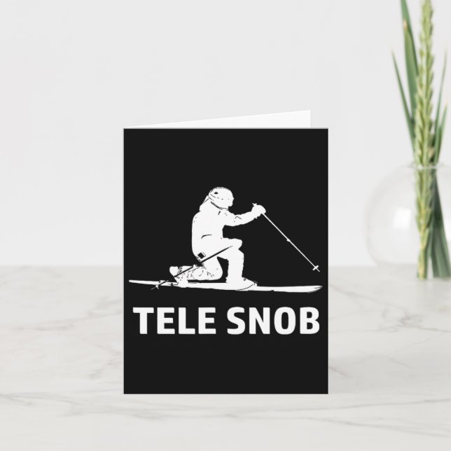 Telemark Skiing Snob Karte (Vorderseite)