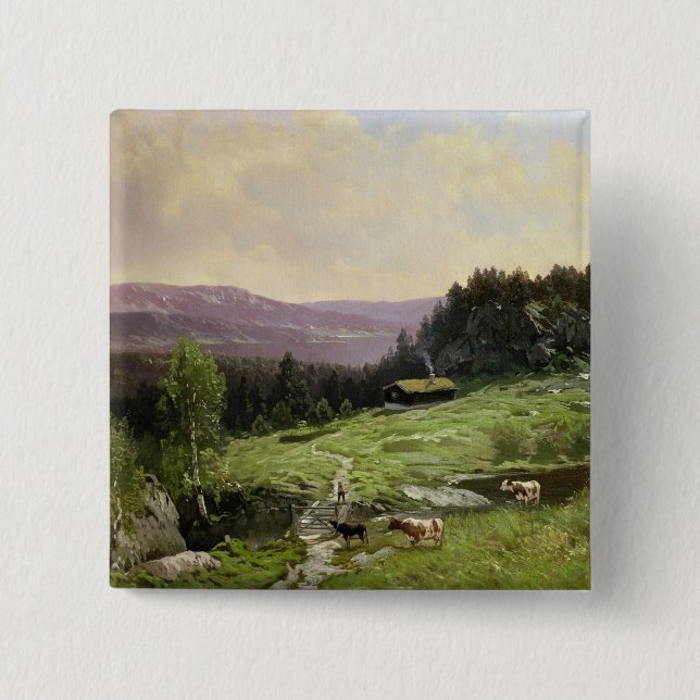 Telemark, Südnorwegen Button (Vorderseite)