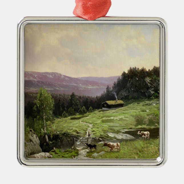 Telemark, Südnorwegen Silbernes Ornament (Vorne)