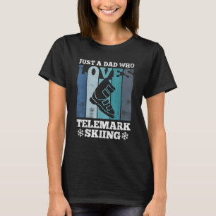 Telemark Vater Touren Ski Boot Retro T-Shirt