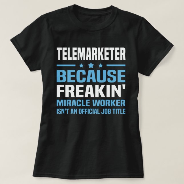 Telemarketer T-Shirt (Design vorne)