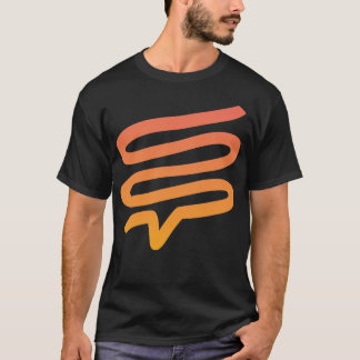 Telepath-T - Shirt #3, dunkel bis hellorange