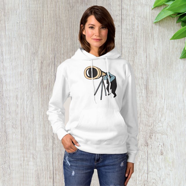 Telescope Womens Hoodie (Von Creator hochgeladen)