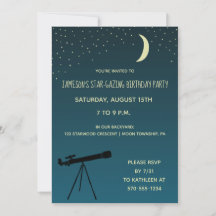 Teleskop, Astronomie und Geburtstagsparty