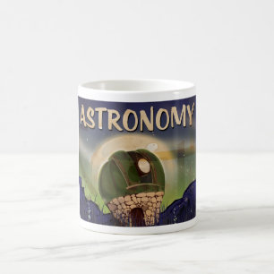 Teleskop-Beobachtungsstelle Kaffeetasse