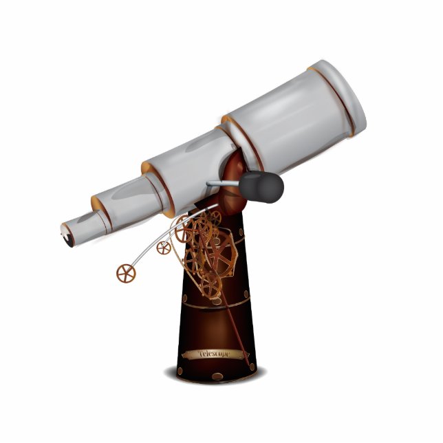 Teleskop Fotoskulptur Magnet (Vorne)