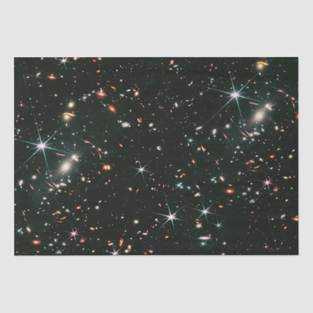 Teleskopleuchte Deep Space Galaxien Sterne Nahtlos Seidenpapier (Vorderseite)