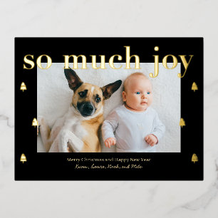 Tellement de Joie Editable Color Foil Carte postal