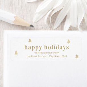 Tellement de joie Étiquette de adresse de Noël