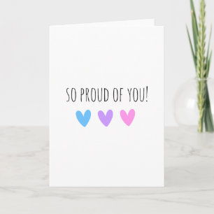 Tellement fier de toi Mignonnes cartes de félicita