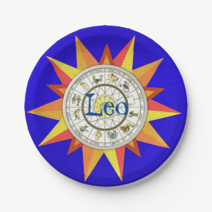 Teller, Astrologie Blue Star Pappteller